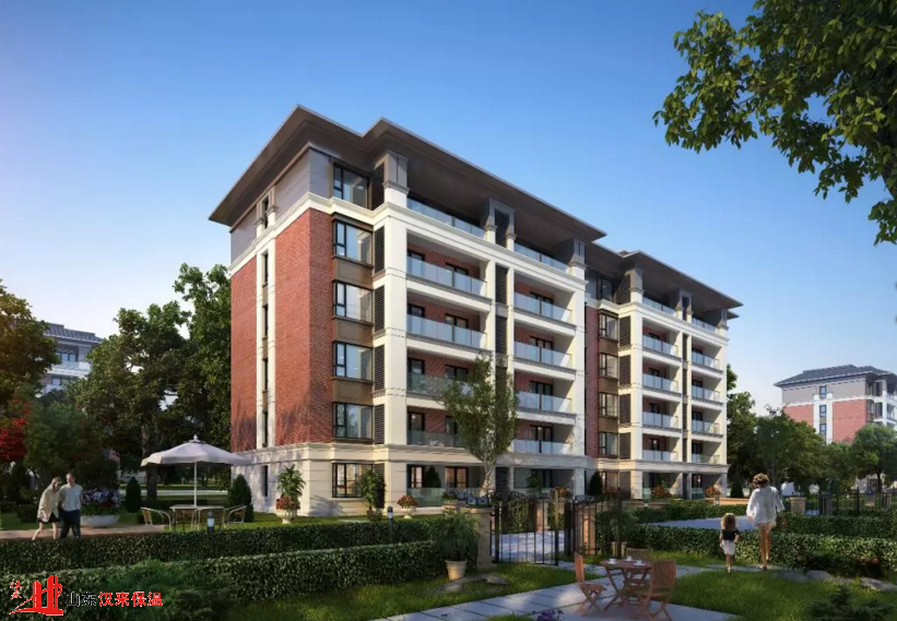 龍口融創(chuàng)果嶺小鎮(zhèn)外墻保溫材料施工